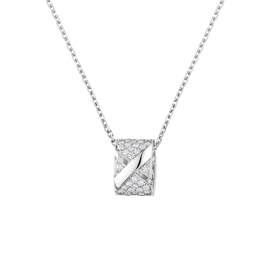 [vivabelle]LIENS EVIDENCE DIAMOND PAVED NECKLACE