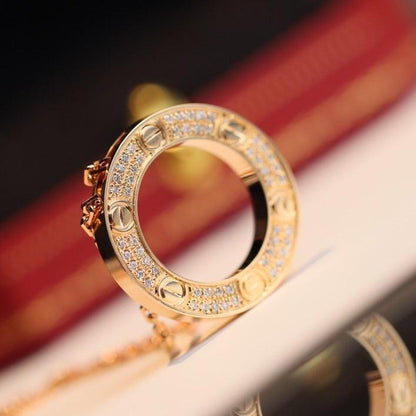 [vivabelle]LOVE NECKLACE ADJUSTABLE ROSE GOLD