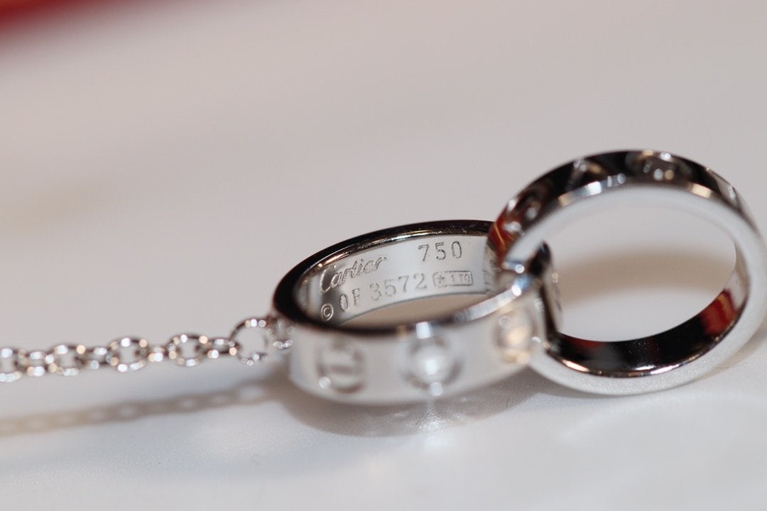 [vivabelle]LOVE NECKLACE PINK GOLD AND SILVER