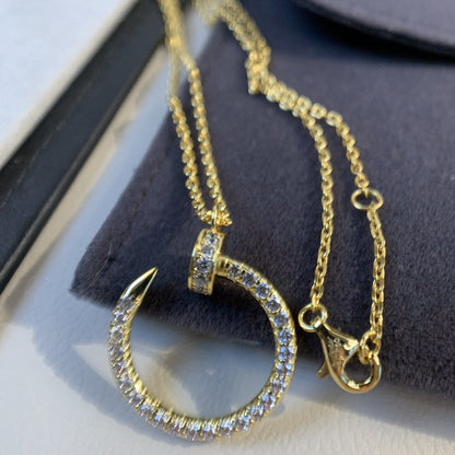 [vivabelle]JUSTE NECKLACE GOLD DIAMONDS