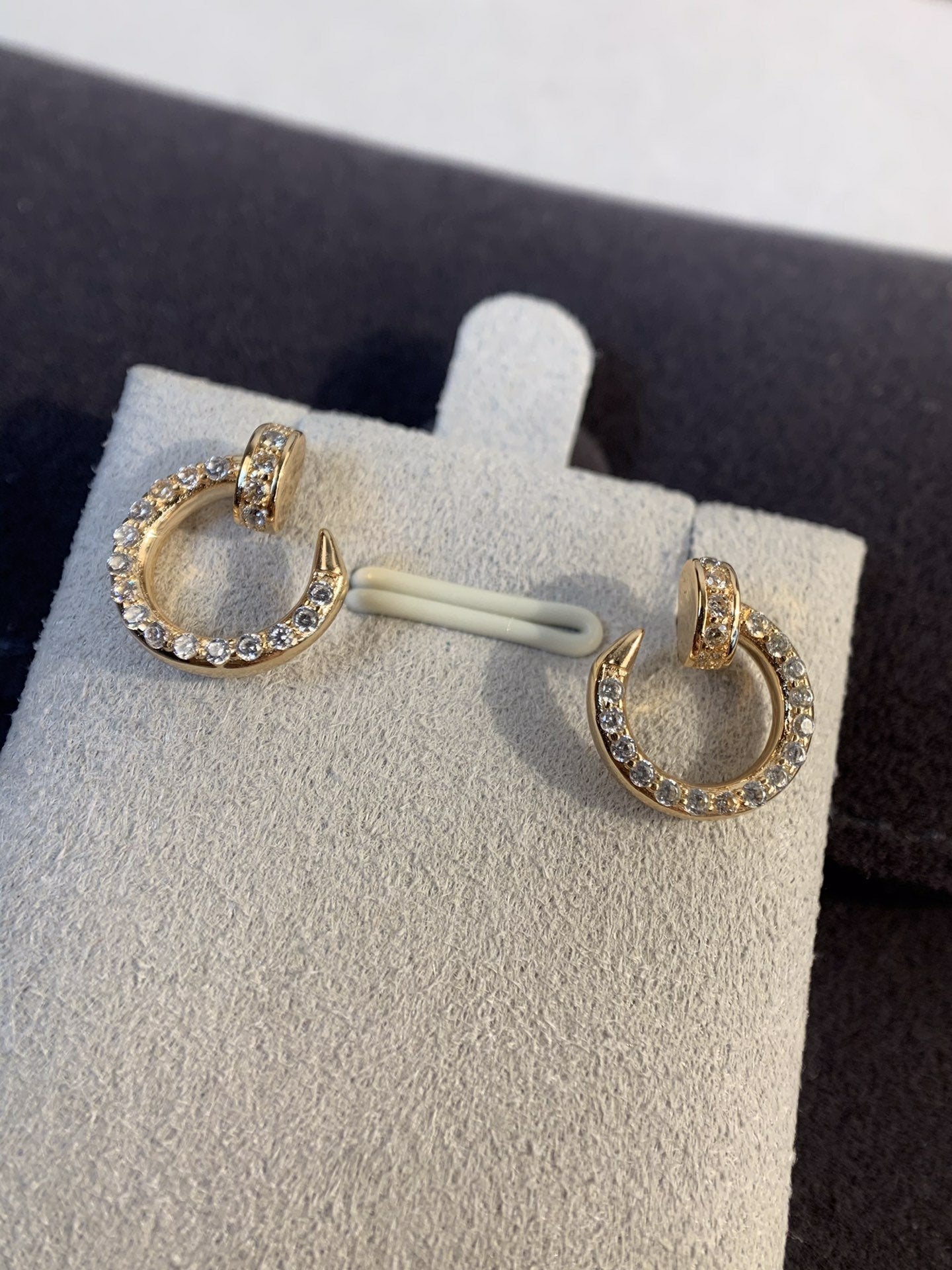 [vivabelle]JUSTE EARRINGS GOLD DIAMONDS