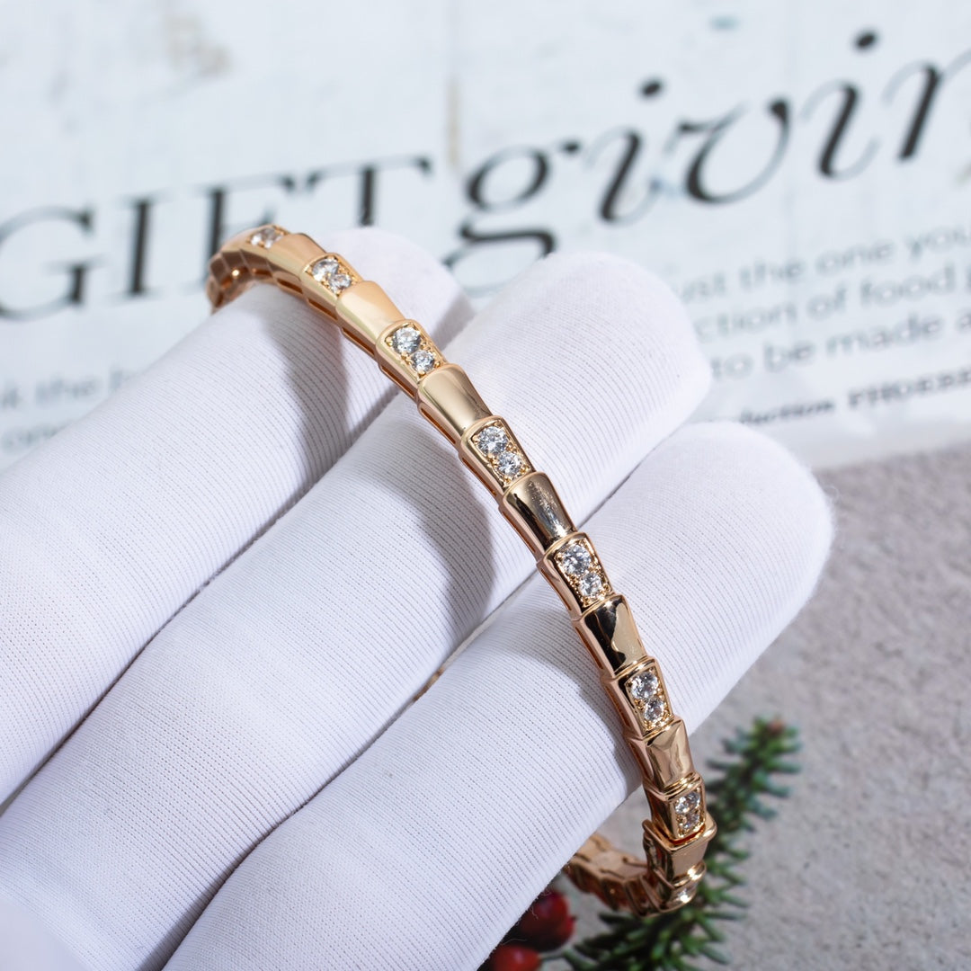 [vivabelle]SERPENTI BRACELET PINK GOLD DIAMOND
