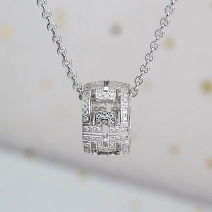 [vivabelle]PARENTESI NECKLACE SILVER DIAMOND