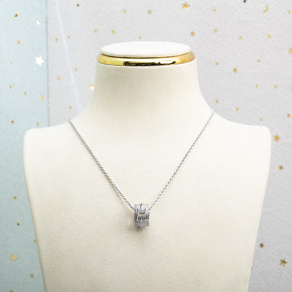 [vivabelle]PARENTESI NECKLACE SILVER DIAMOND
