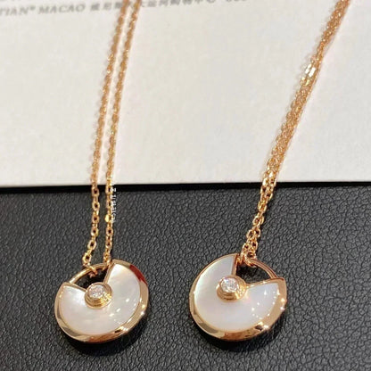 [vivabelle]AMULETTE ROSE GOLD MOP NECKLACE