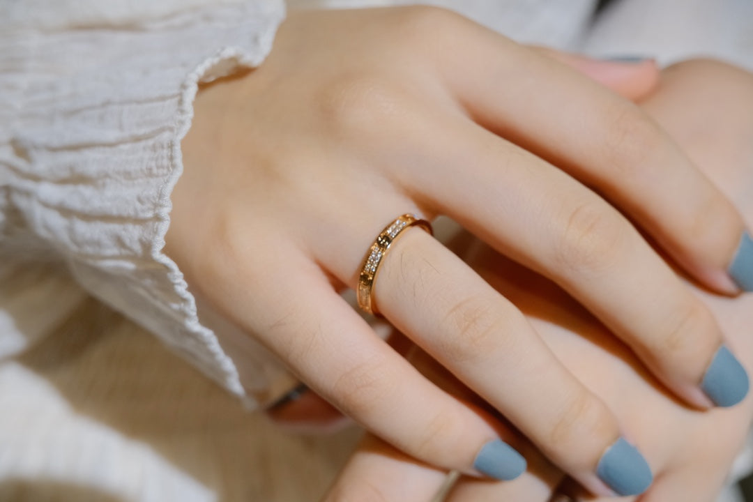 [vivabelle]LOVE RING 2.65MM DIAMOND