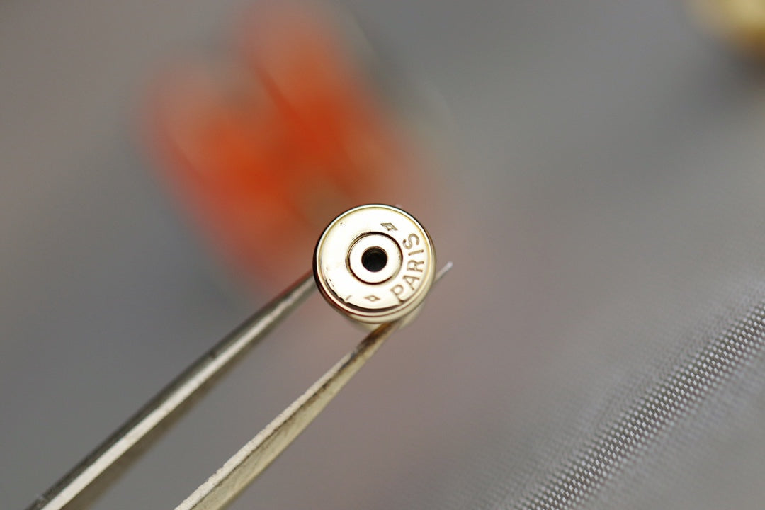 [vivabelle]MINI POP H EARRINGS ORANGE