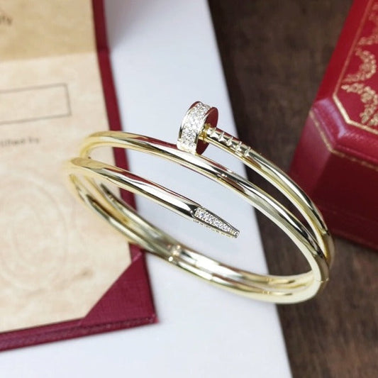 [vivabelle]JUSTE BRACELET 3.5MM DOUBLE ROW DIAMOND