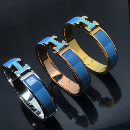 [vivabelle]H BRACELET BLUE RAINBOW CERAMIC