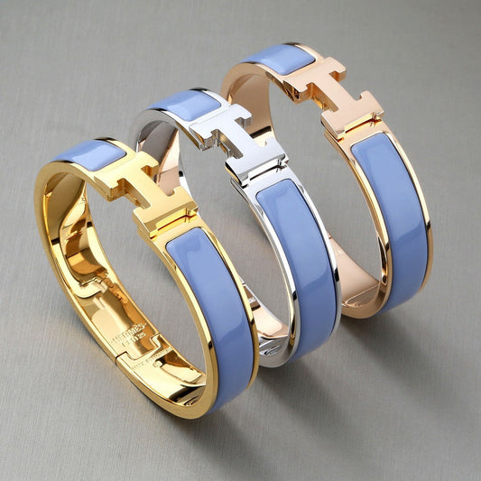 [vivabelle]H BRACELET ROMANTIC BLUE 12MM