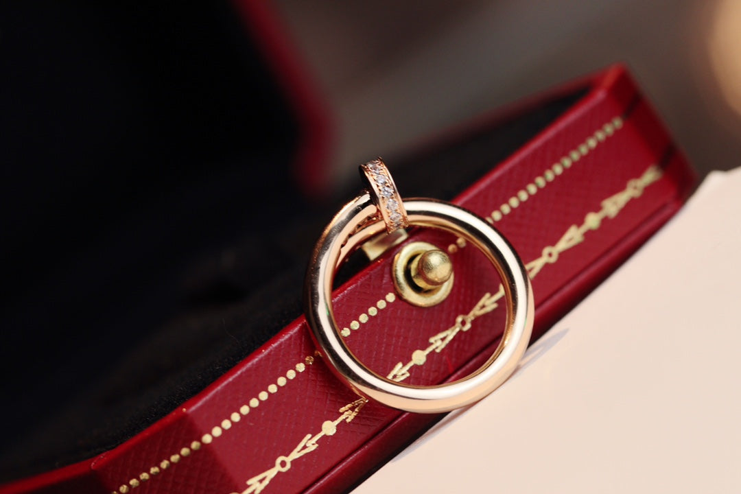 [vivabelle]JUSTE RING 2.65MM PINK GOLD DIAMOND