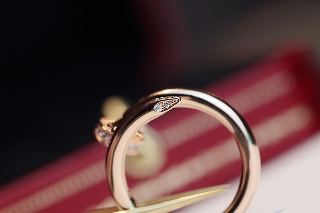 [vivabelle]JUSTE RING 2.65MM PINK GOLD DIAMOND