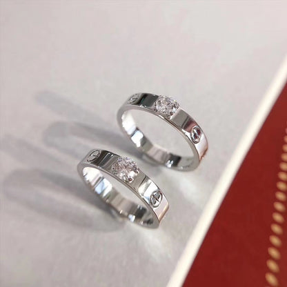 [vivabelle]LOVE RING 3.6MM 1 BIG DIAMOND