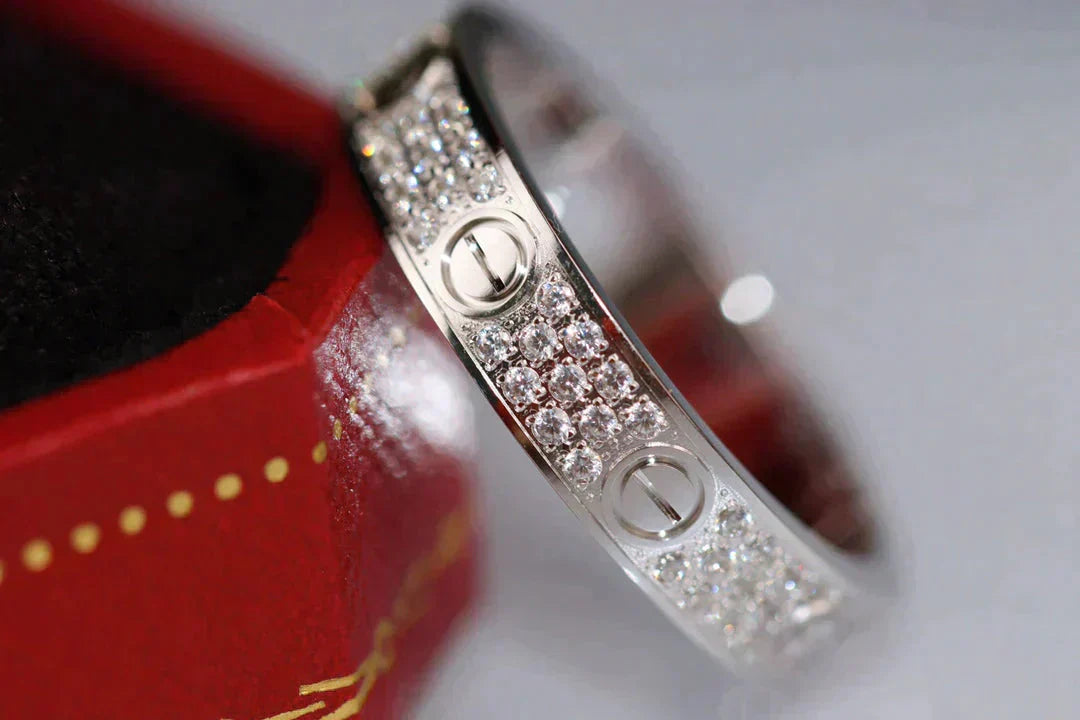 [vivabelle]LOVE RING 3.6MM DIAMOND PAVED