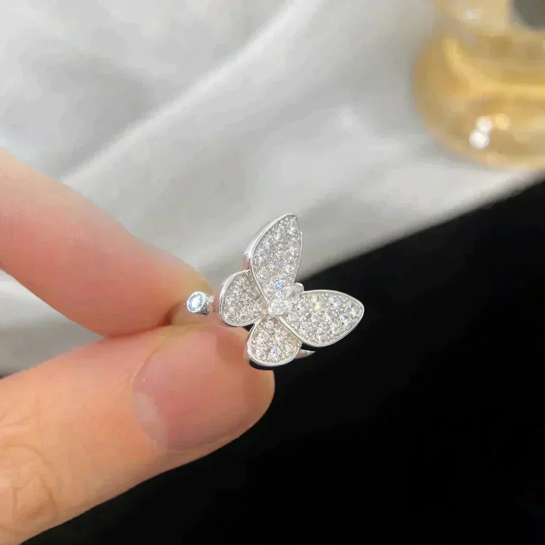 [vivabelle]BUTTERFLY DIAMOND RING