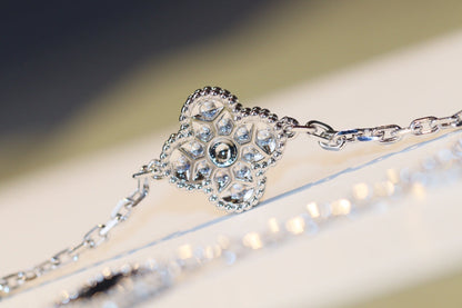 [vivabelle]CLOVER 20 MOTIFS ONYX DIAMOND SILVER