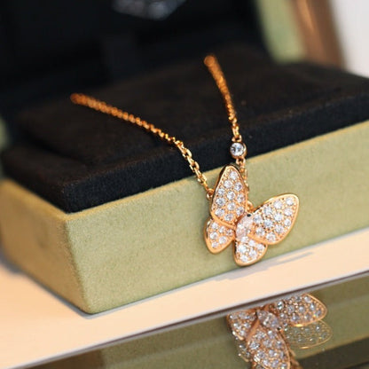 [vivabelle]BUTTERFLY DIAMOND NECKLACE