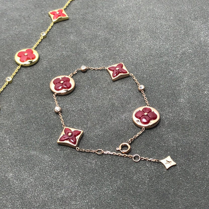 [vivabelle]STAR AND SUN CARNELIAN 4 MOTIFS 3 DIAMONDS