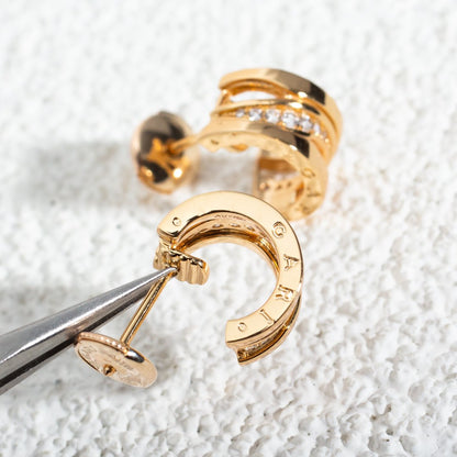 [vivabelle]ZERO 1 PINK GOLD DIAMONDS EARRINGS