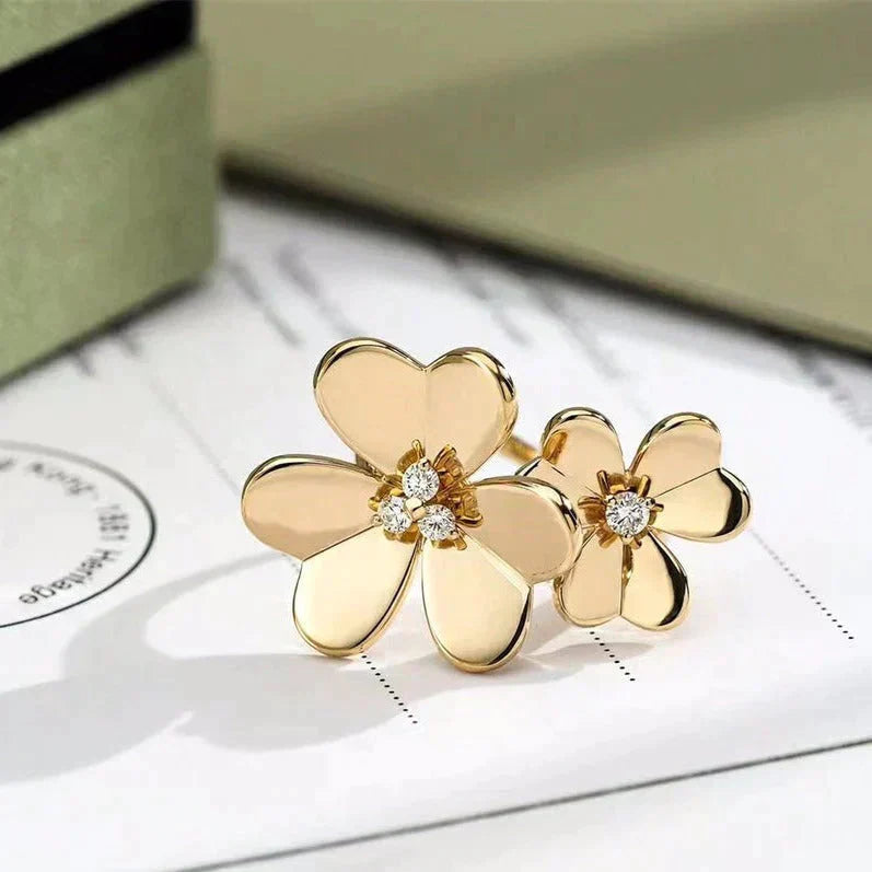 [vivabelle]CLOVER COMOS GOLD DIAMOND RING