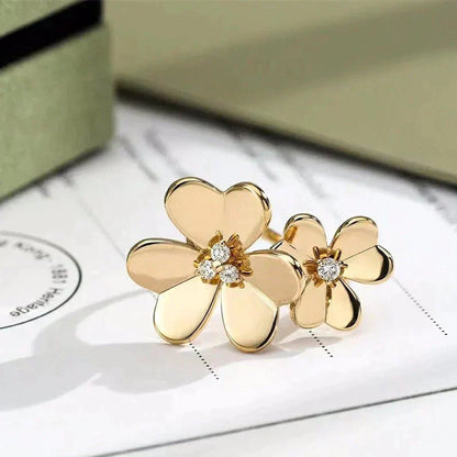 [vivabelle]CLOVER COMOS GOLD DIAMOND RING