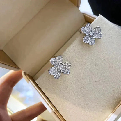 [vivabelle]CLOVER COMOS DIAMOND EARRINGS SILVER