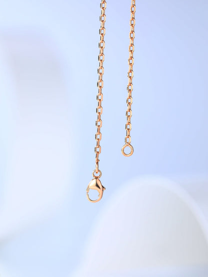 [vivabelle]H CAGE PINK GOLD NECKLACE
