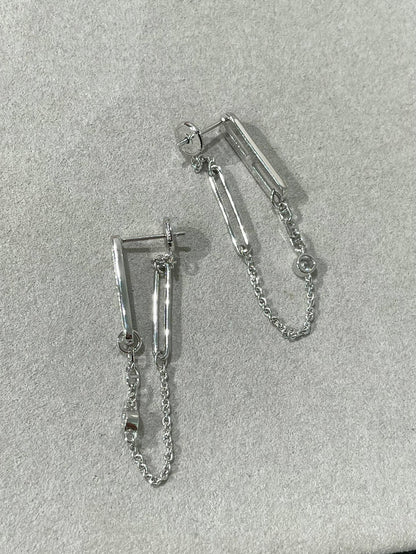 [vivabelle]CHAINE CHAOS DIAMOND DROP EARRINGS