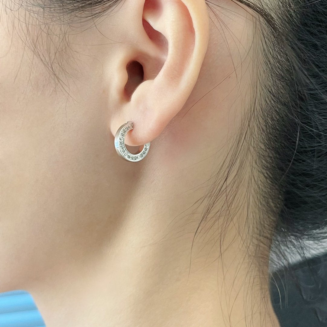 [vivabelle]LOVE DIAMOND EARRINGS