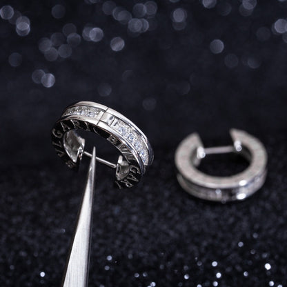 [vivabelle]ZERO 1 MINI SILVER DIAMOND EARRINGS