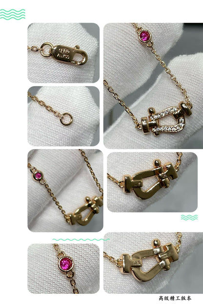 [vivabelle]FORCE 10 DIAMOND PINK GOLD NECKLACE