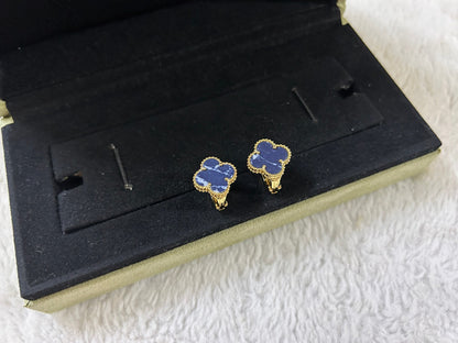 [vivabelle]CLOVER PIETERSITE MEDIUM STUD EARRINGS
