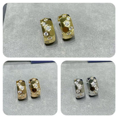 [vivabelle]BEE LOVE DIAMOND HOOP EARRINGS