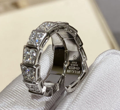 [vivabelle]SERPENTI RING SILVER DIAMOND PAVED