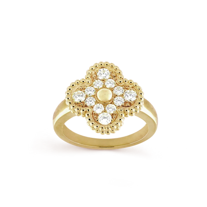 [vivabelle]CLOVER DIAMOND RING