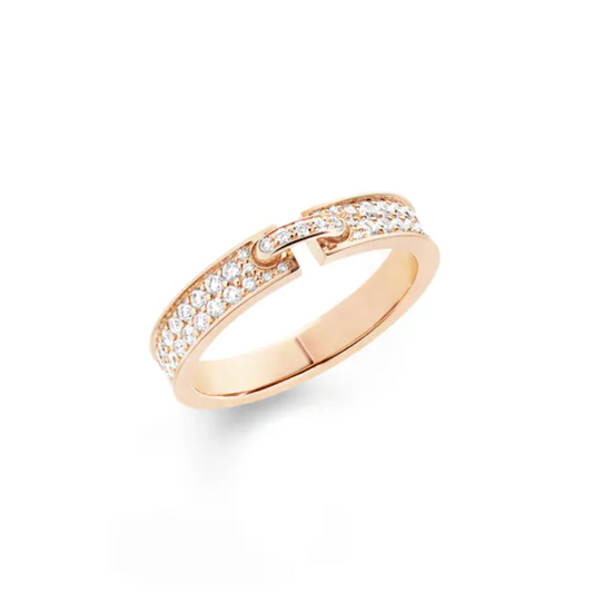 [vivabelle]ALLIANCE LIENS VIDENCE PAVED DIAMOND 4MM RING