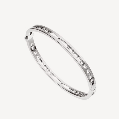 [vivabelle]ZERO 1 SPIRAL LOGO SILVER BRACELET