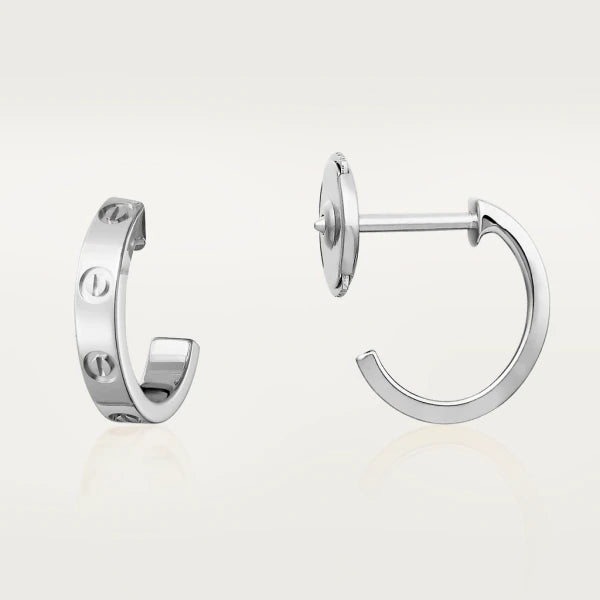 [vivabelle]LOVE EARRINGS 2.65MM SILVER
