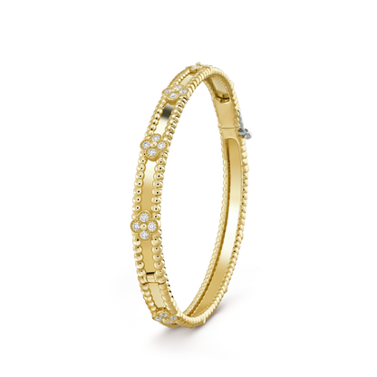 [vivabelle]CLOVER BRACELET 4MM DIAMONDS