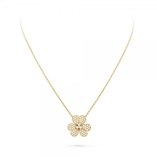 [vivabelle]FLOWER DIAMOND NECKLACE
