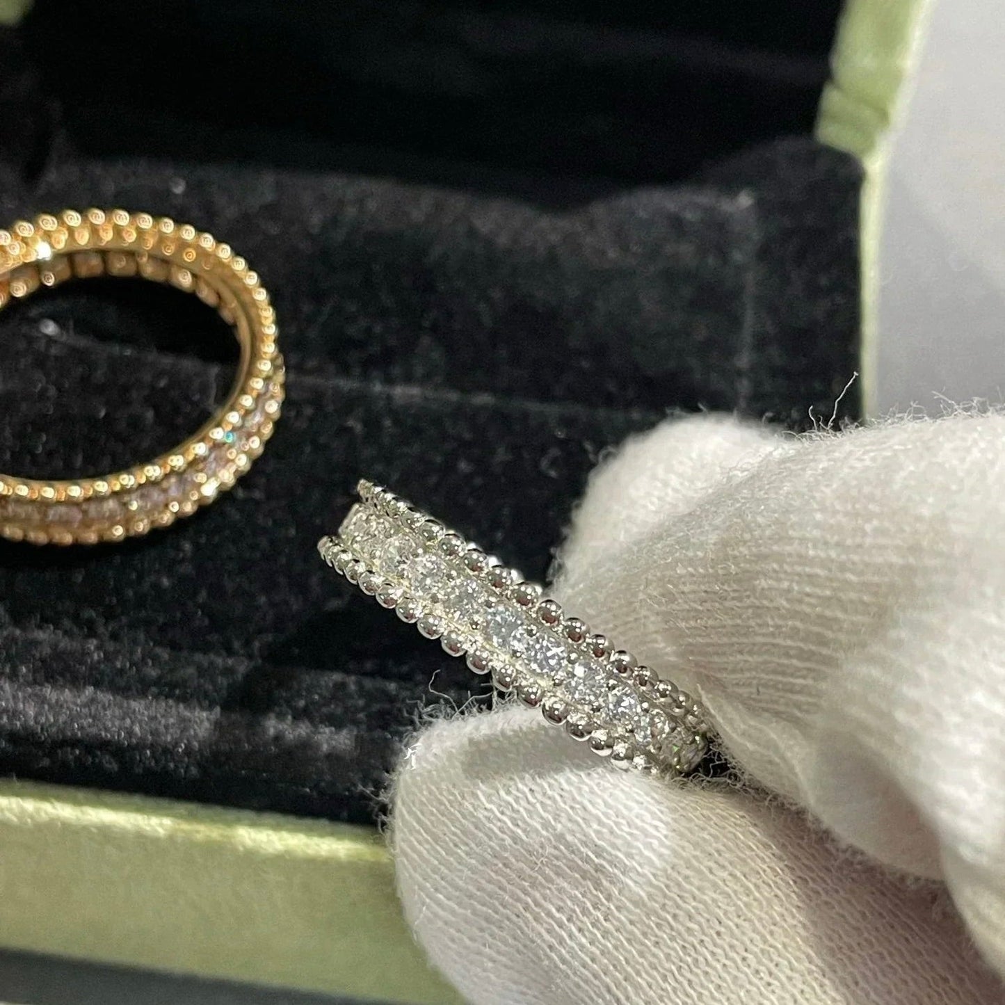 [vivabelle]PERLEE DIAMOND ROSE GOLD RING