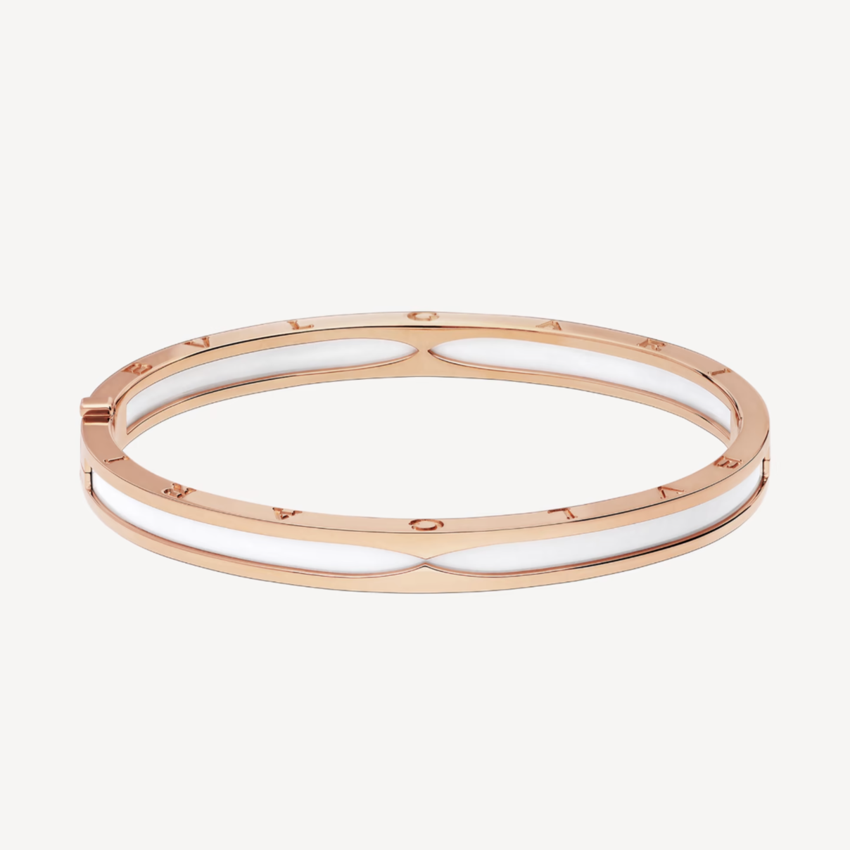 [vivabelle]ZERO 1 PINK GOLD WITH WHITE CERAMIC BRACELET