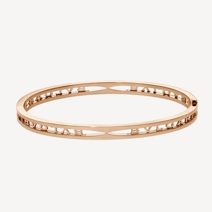 [vivabelle]ZERO 1 SPIRAL LOGO PINK GOLD BRACELET
