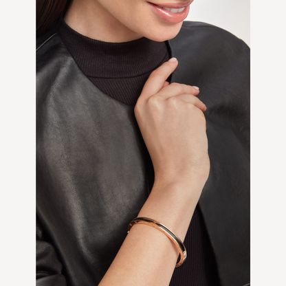 [vivabelle]ZERO 1 PINK GOLD WITH BLACK CERAMIC BRACELET