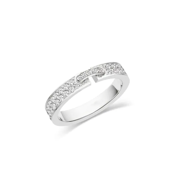 [vivabelle]ALLIANCE LIENS VIDENCE PAVED DIAMOND 4MM RING