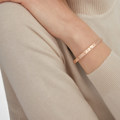 [vivabelle]ZERO 1 PINK GOLD 12 DIAMONDS BRACELET