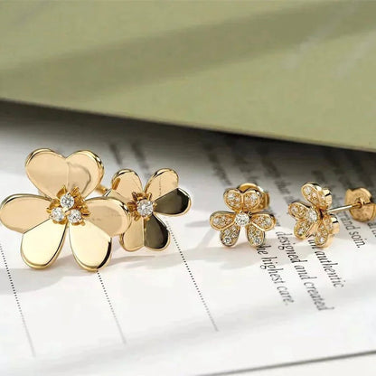 [vivabelle]CLOVER COMOS GOLD DIAMOND RING