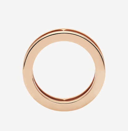 [vivabelle]ZERO 1 ONE-BAND WITH OPENWORK LOGO SPIRAL RING