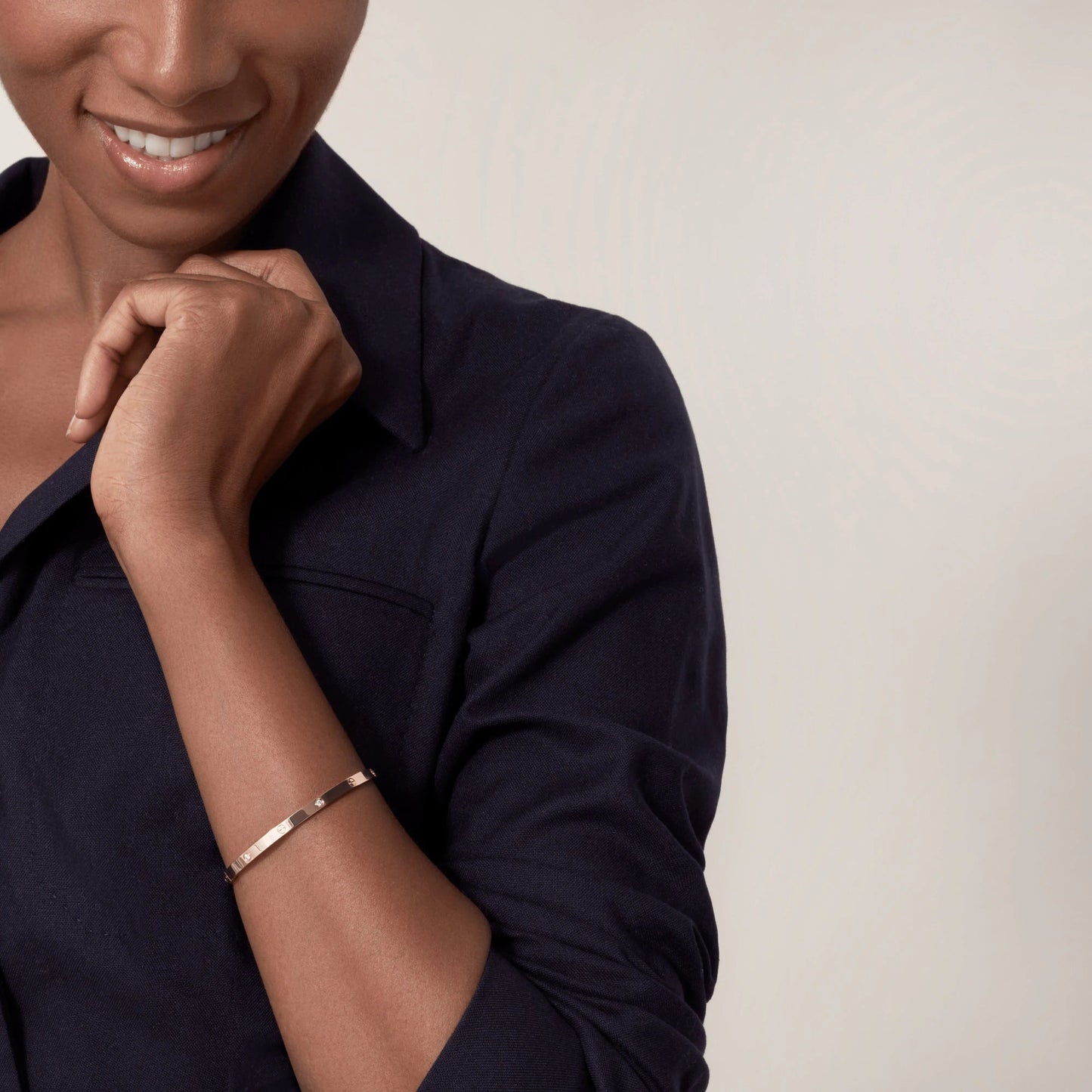 [vivabelle]LOVE BRACELET 3.65MM 6 DIAMONDS