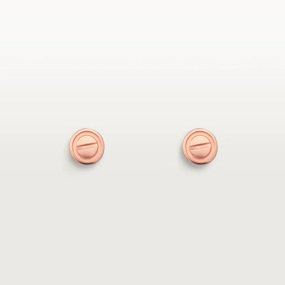 [vivabelle]LOVE EARRINGS PINK GOLD 10MM